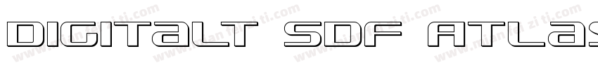 Digitalt SDF Atlas字体转换